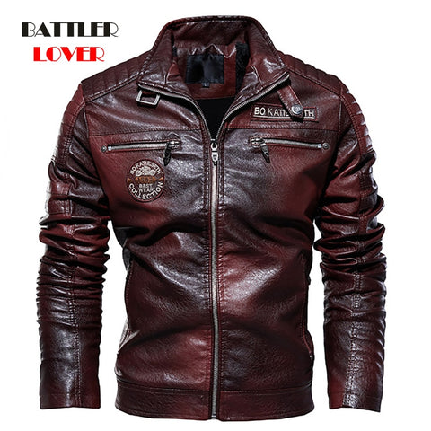 Men's Natural Real Leather Jacket