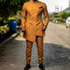 Yellow Slim Fit Prom Suits