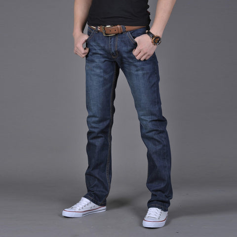 Men's Casual Autumn Denim Cotton Hip Hop Loose Work Jeans