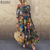 Sleeveless Floral Printed Sundress