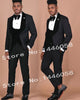 Black Jacquard Jacket Men Suit Slim Fit