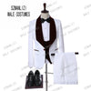 Black Jacquard Jacket Men Suit Slim Fit