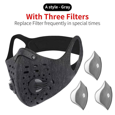 WEST BIKING N95 Antiviral Coronavirus Sport Face Mask With Filter Activated Carbon PM 2.5 Anti-Pollution Running Cycling Mask