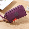 Solid Color 3 Layer Canvas  Wallet
