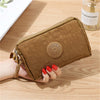 Solid Color 3 Layer Canvas  Wallet