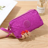 Solid Color 3 Layer Canvas  Wallet