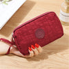 Solid Color 3 Layer Canvas  Wallet