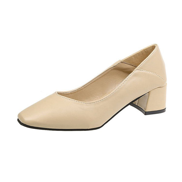 Women Spring Square High Heels
