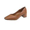Women Spring Square High Heels
