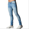 Men Casual Slim Fit Straight Stretch Feet Skinny Zipper Jeans