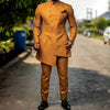 Yellow Slim Fit Prom Suits