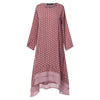 Autumn Long Sleeve Pacthwork Sundress