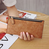 Leather Zipper Cutch
