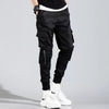 Hip Hop Boy Multi-pocket Elastic Waist Design Harem