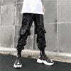 Hip Hop Black Cargo Trousers