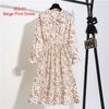 Vintage Print Flowers A-Line Dress