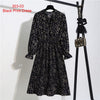 Vintage Print Flowers A-Line Dress