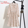 Vintage Print Flowers A-Line Dress