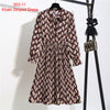 Vintage Print Flowers A-Line Dress