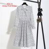Vintage Print Flowers A-Line Dress