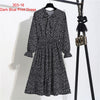Vintage Print Flowers A-Line Dress