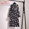 Vintage Print Flowers A-Line Dress