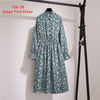 Vintage Print Flowers A-Line Dress