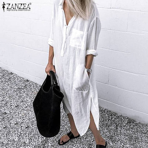 Women Long Shirts Dress